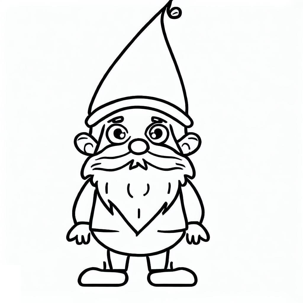 Free printable Gnome coloring page #204876 from Characters collection