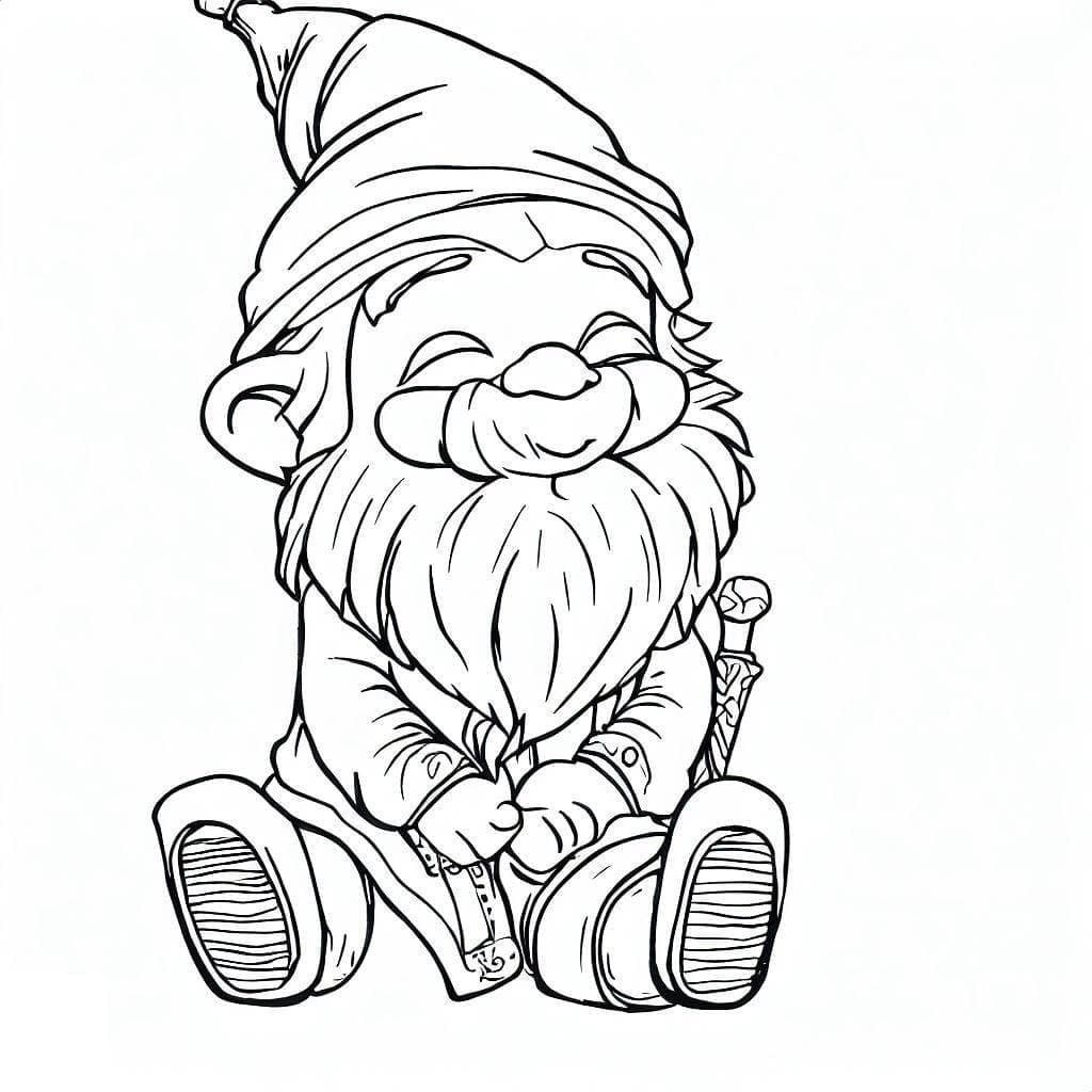 Free printable Gnome coloring page #204880 from Characters collection