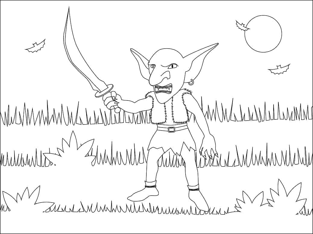Coloring page: Goblin (Characters) #204026 - Free Printable Coloring Pages
