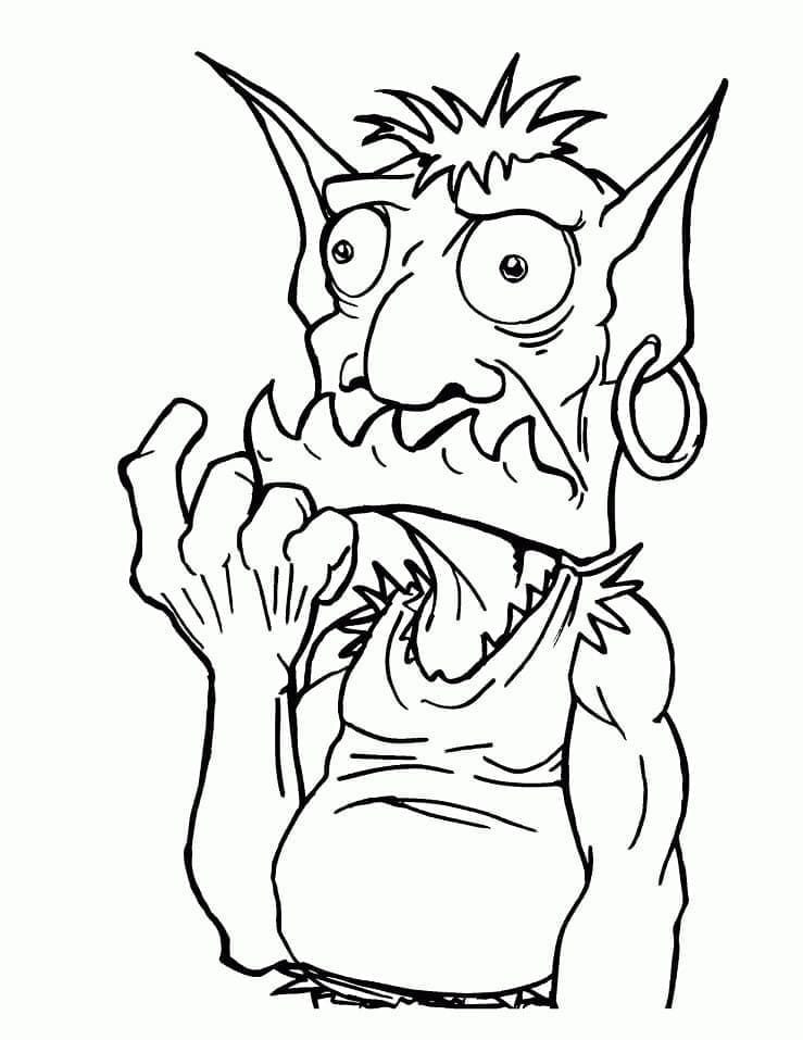 Free printable Goblin coloring page #204028 from Characters collection
