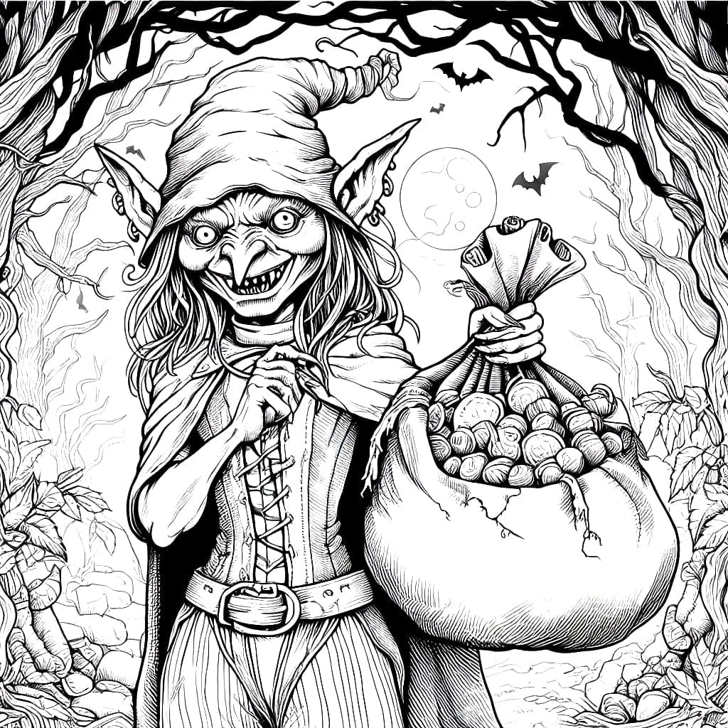 Free printable Goblin coloring page #204044 from Characters collection