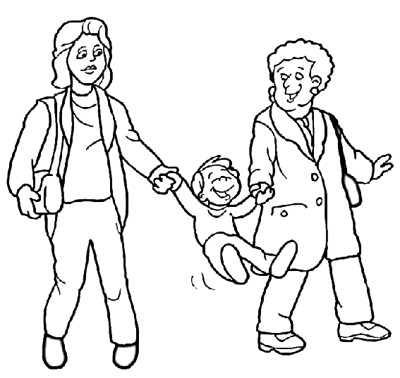 Coloring page: Grandparents (Characters) #150622 - Free Printable Coloring Pages