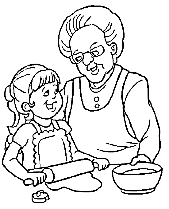 Coloring page: Grandparents (Characters) #150627 - Free Printable Coloring Pages