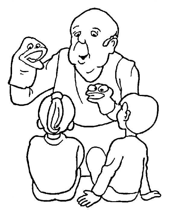 Coloring page: Grandparents (Characters) #150638 - Printable coloring pages