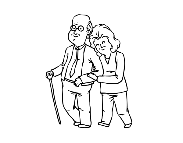 Coloring page: Grandparents (Characters) #150640 - Free Printable Coloring Pages