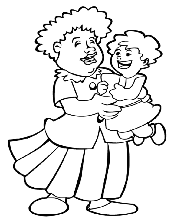 Coloring page: Grandparents (Characters) #150641 - Printable coloring pages
