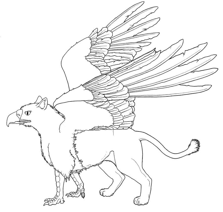 Free printable Griffin coloring page #197319 from Characters collection