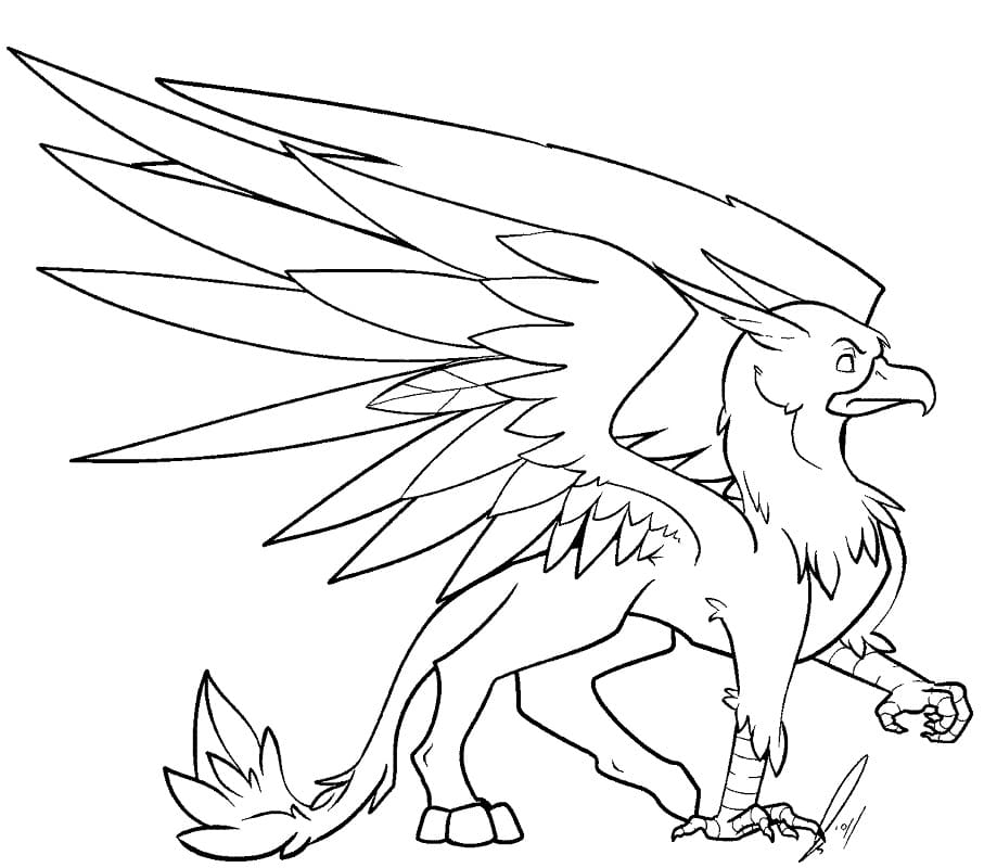 Free printable Griffin coloring page #197326 from Characters collection