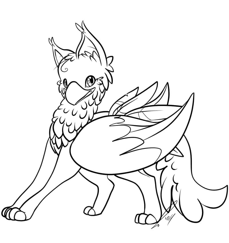 Free printable Griffin coloring page #197329 from Characters collection
