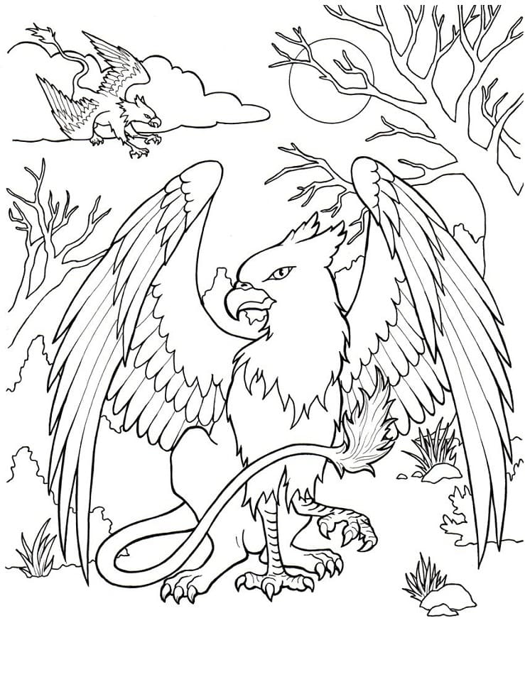 Free printable Griffin coloring page #197334 from Characters collection