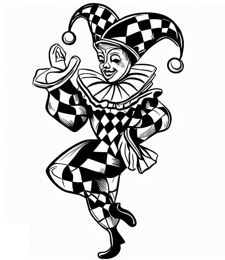 Free printable Harlequin coloring page #190062 from Characters collection