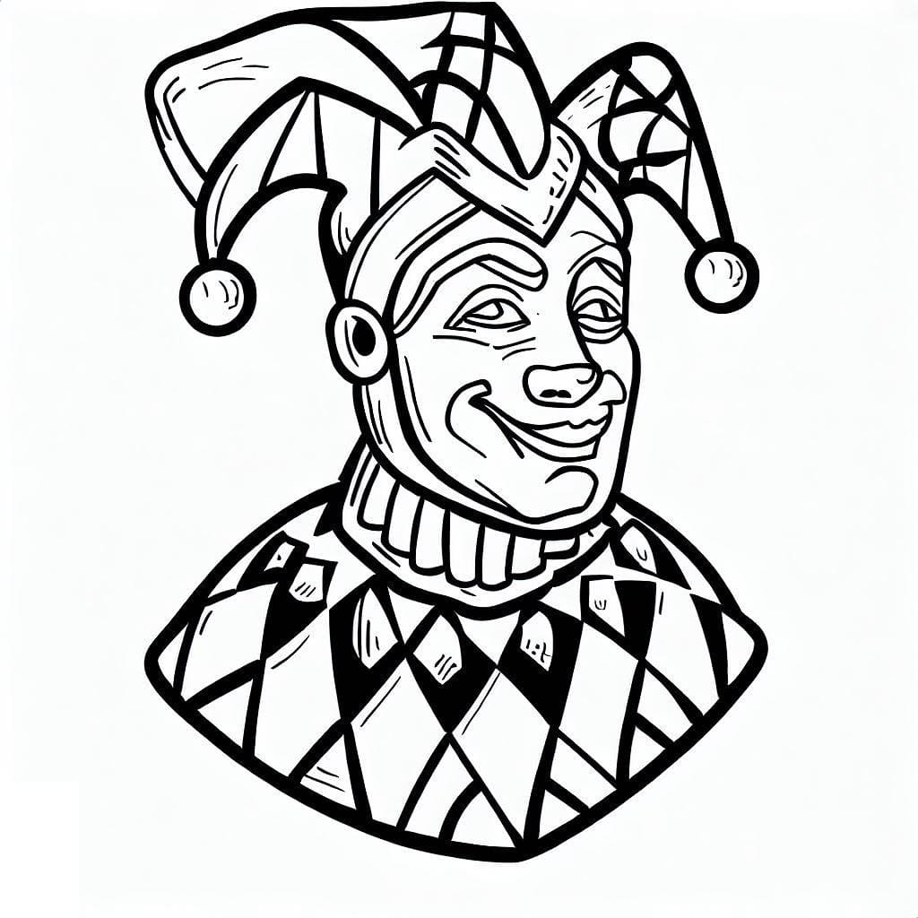 Coloring page: Harlequin (Characters) #190066 - Free Printable Coloring Pages