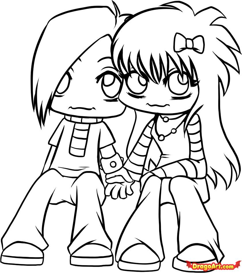 Coloring page: In Love (Characters) #88496 - Free Printable Coloring Pages