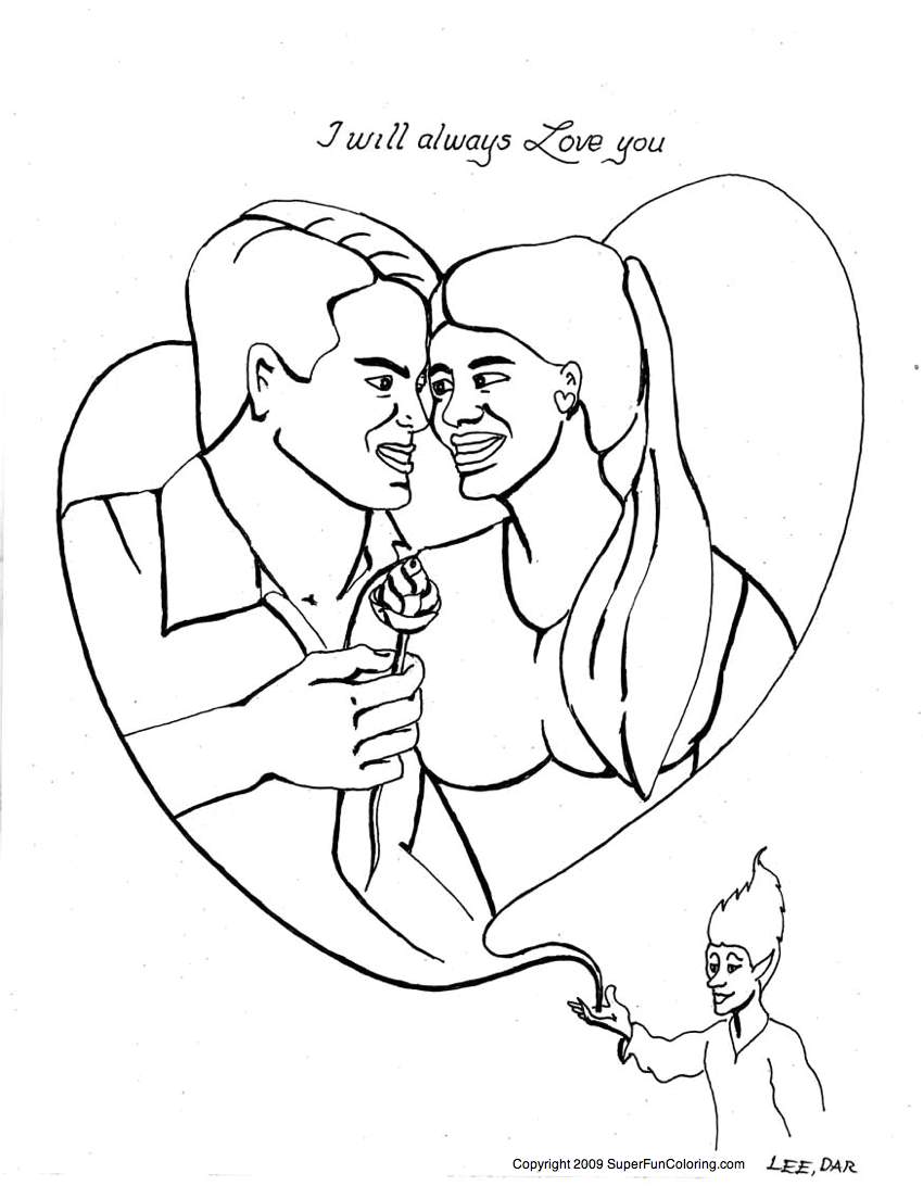 Coloring page: In Love (Characters) #88635 - Free Printable Coloring Pages