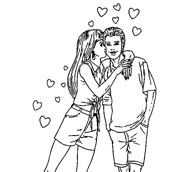 Coloring page: In Love (Characters) #88663 - Free Printable Coloring Pages