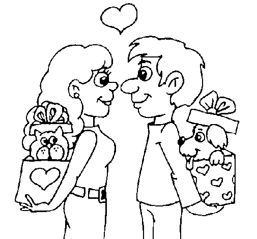 Coloring page: In Love (Characters) #88821 - Printable coloring pages