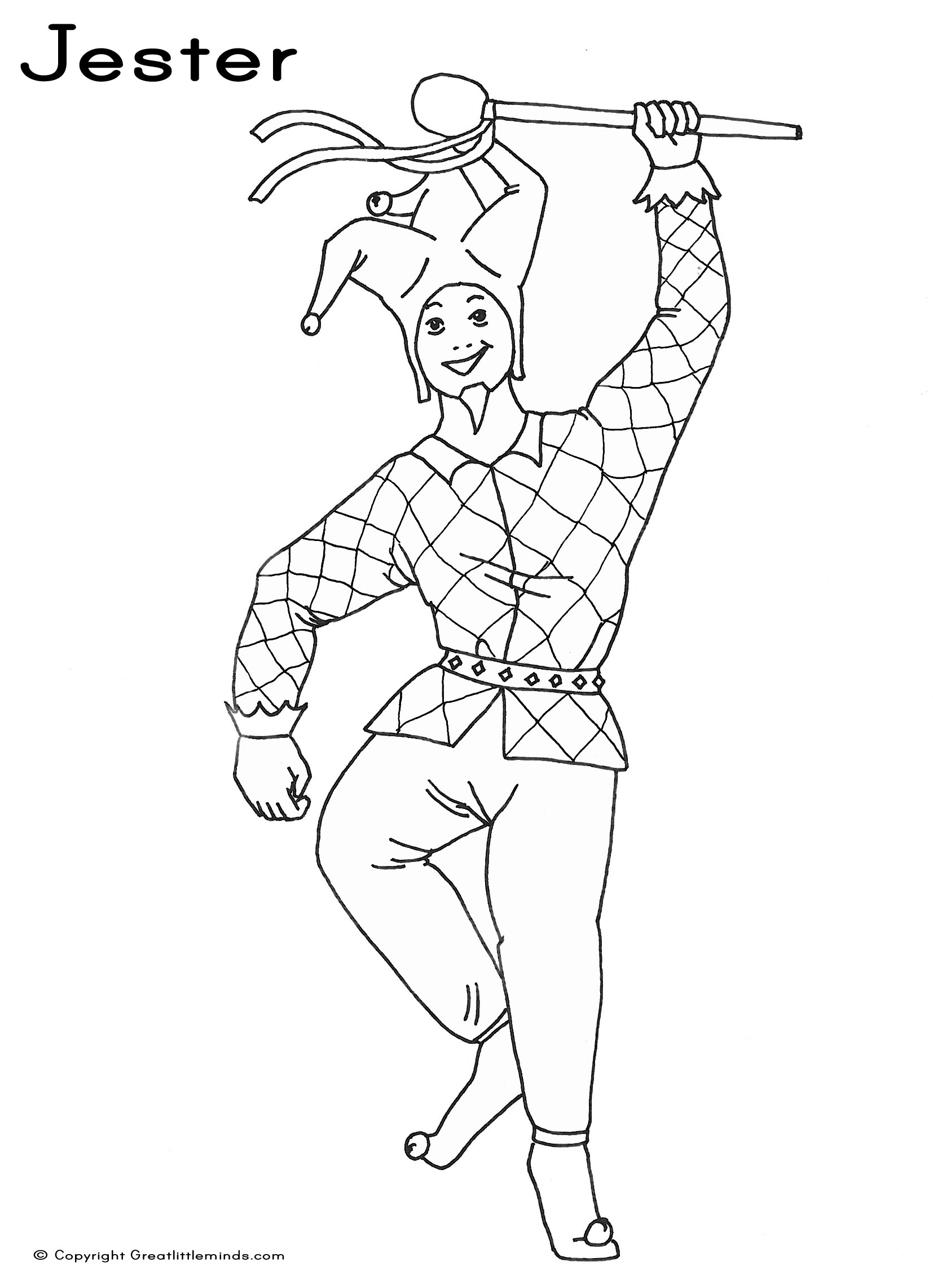 Coloring page: Jester (Characters) #148639 - Free Printable Coloring Pages
