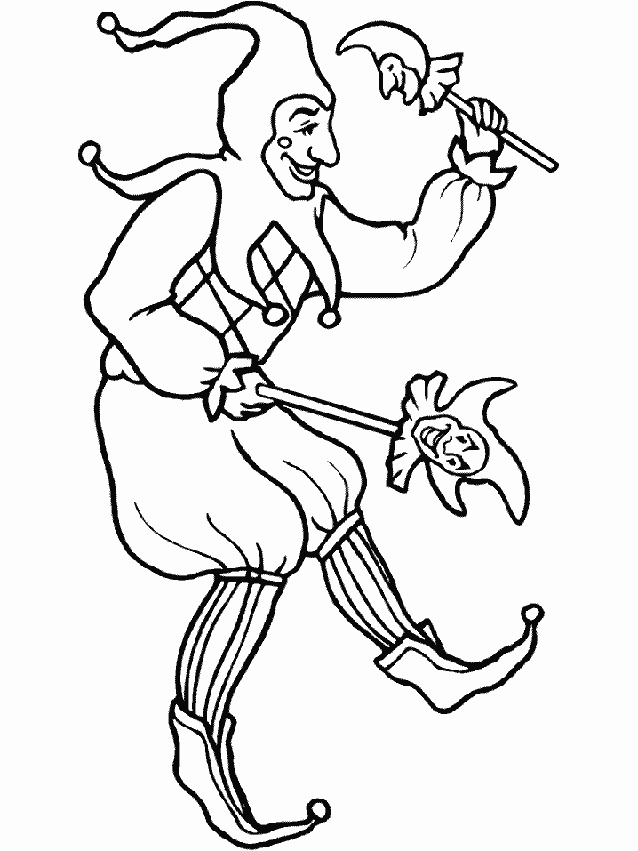 Coloring page: Jester (Characters) #148640 - Printable coloring pages