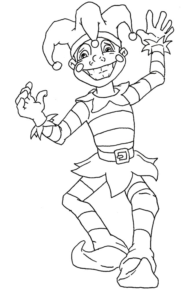 Coloring page: Jester (Characters) #148641 - Free Printable Coloring Pages