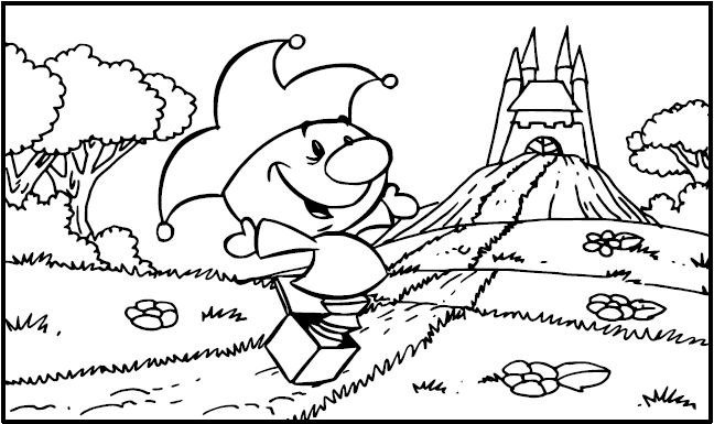 Coloring page: Jester (Characters) #148740 - Printable coloring pages