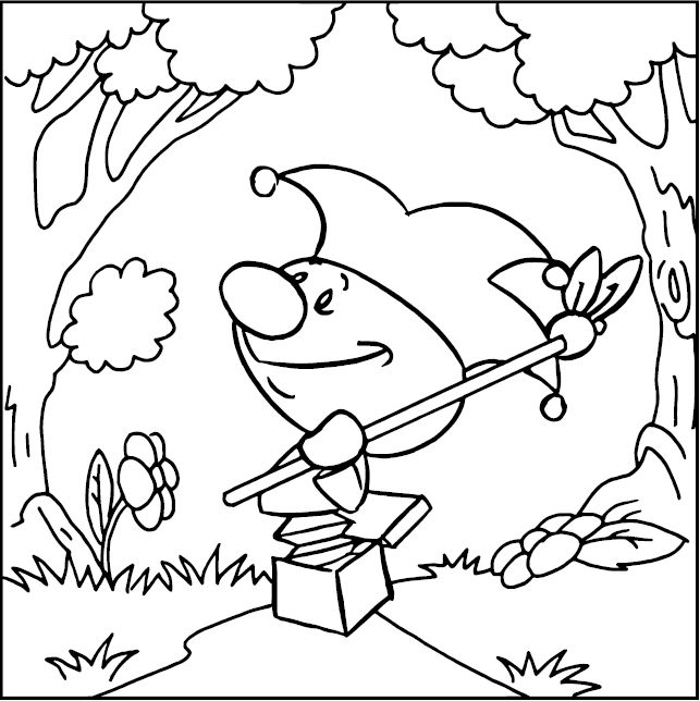 Coloring page: Jester (Characters) #148754 - Printable coloring pages