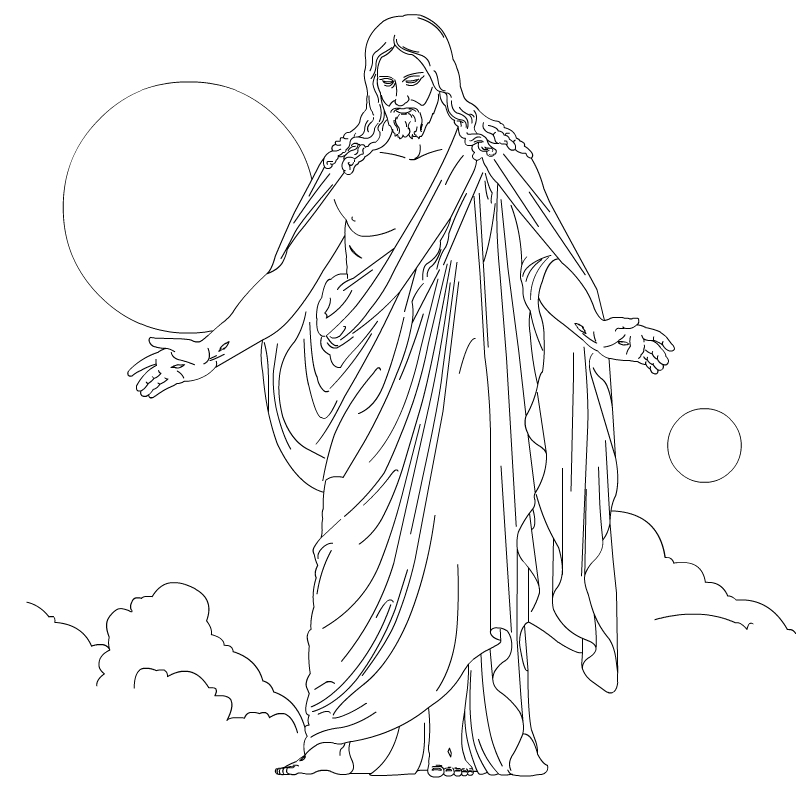 Coloring page: Jesus (Characters) #98871 - Free Printable Coloring Pages