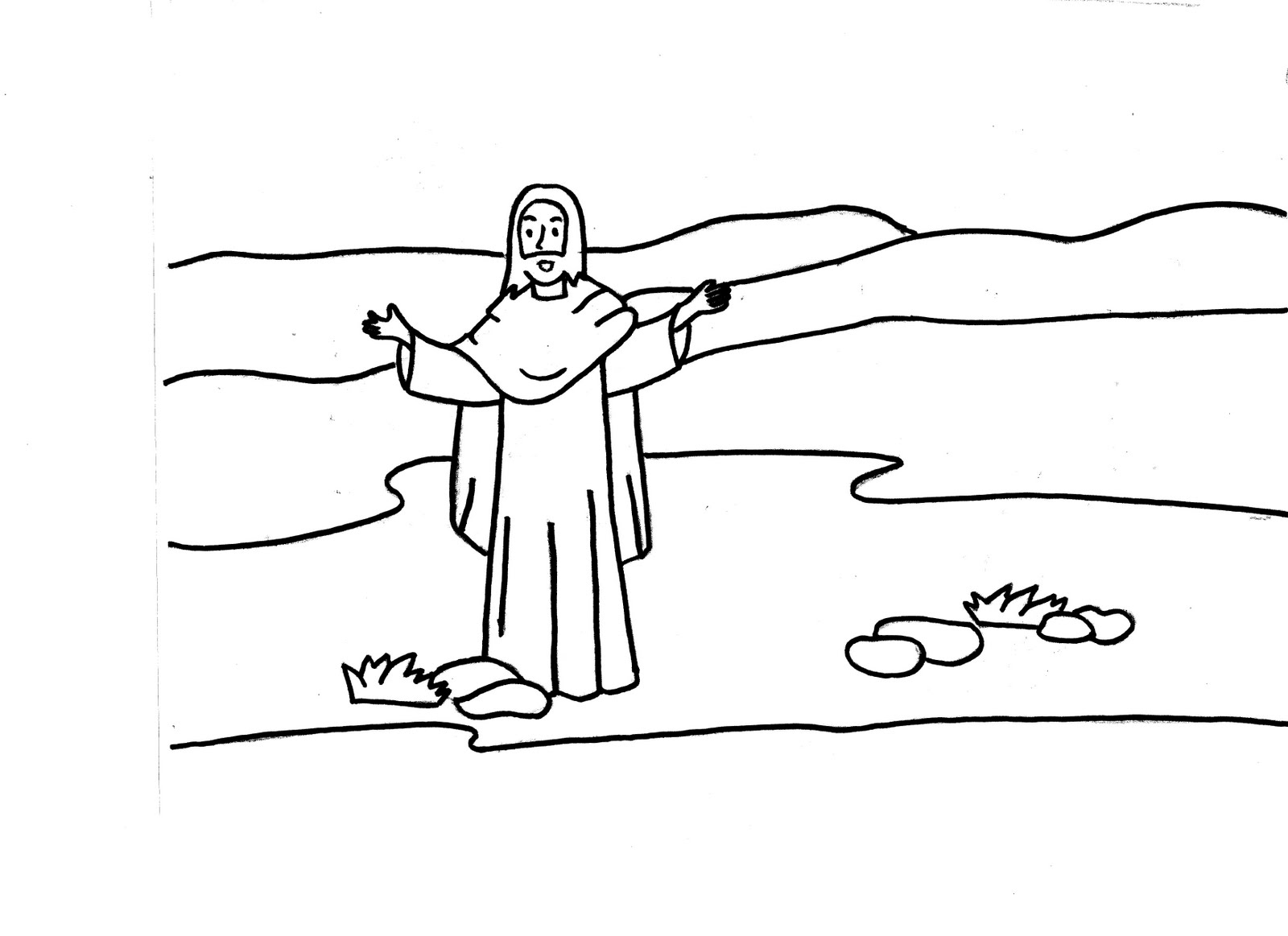 Coloring page: Jesus (Characters) #98896 - Printable coloring pages