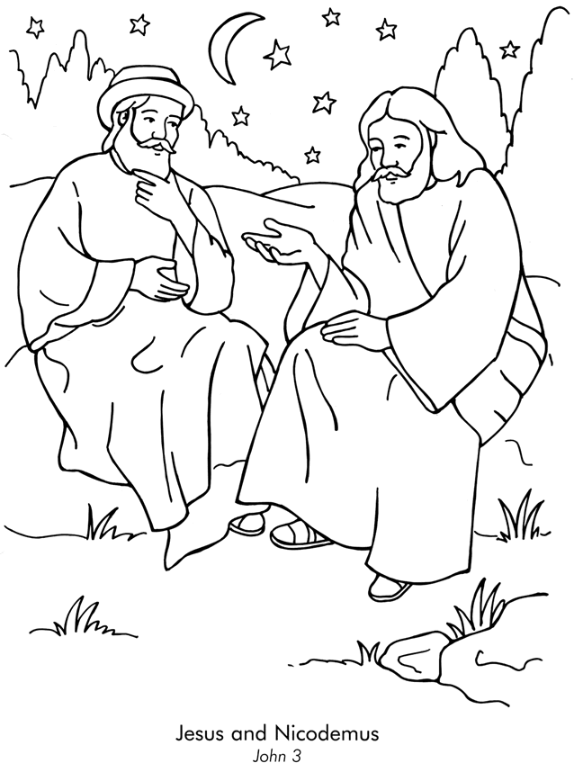 Coloring page: Jesus (Characters) #98994 - Free Printable Coloring Pages
