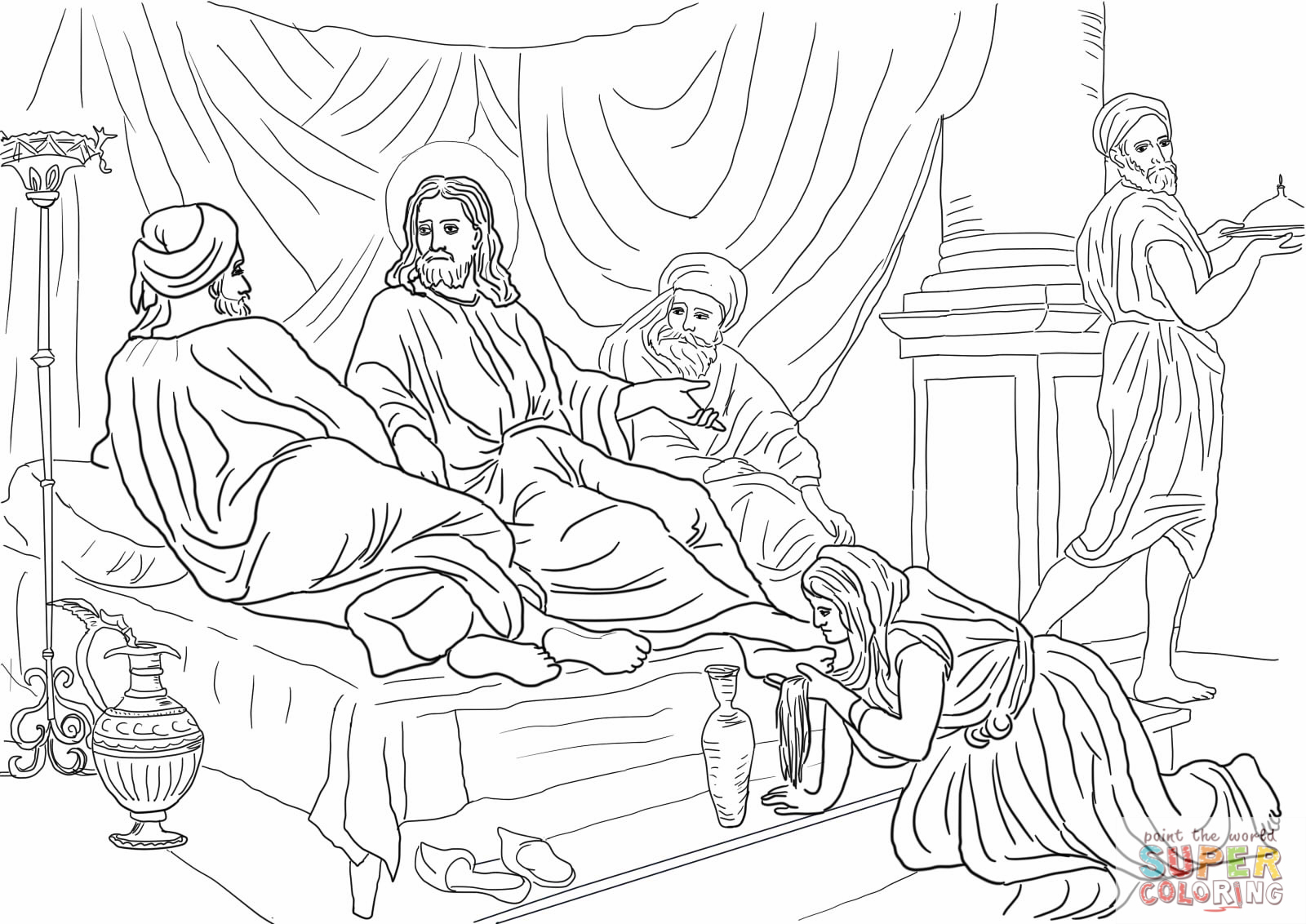 Coloring page: Jesus (Characters) #98995 - Free Printable Coloring Pages