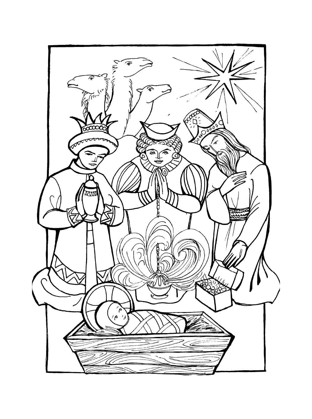 Coloring page: Jesus (Characters) #99073 - Printable coloring pages