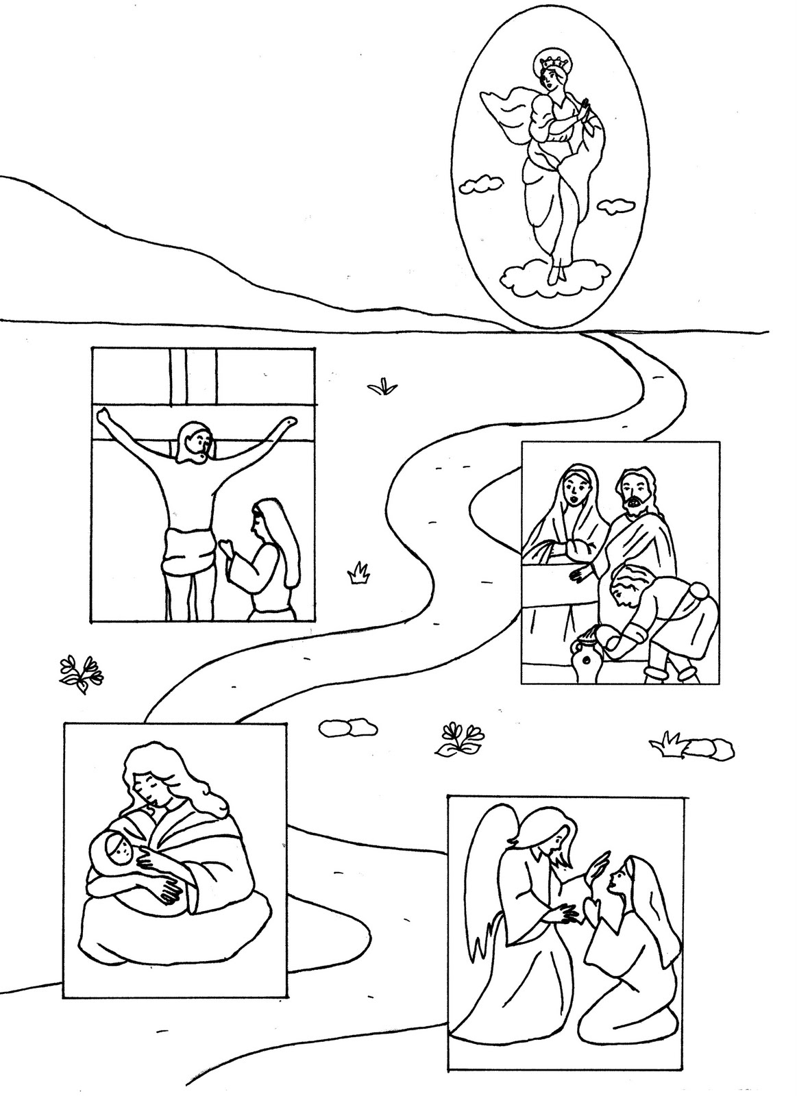 Coloring page: Jesus (Characters) #99147 - Free Printable Coloring Pages
