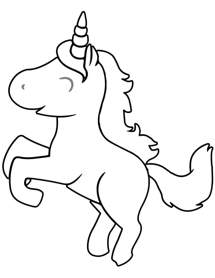 Free printable Kawaii Unicorn coloring page #209325 from Characters collection