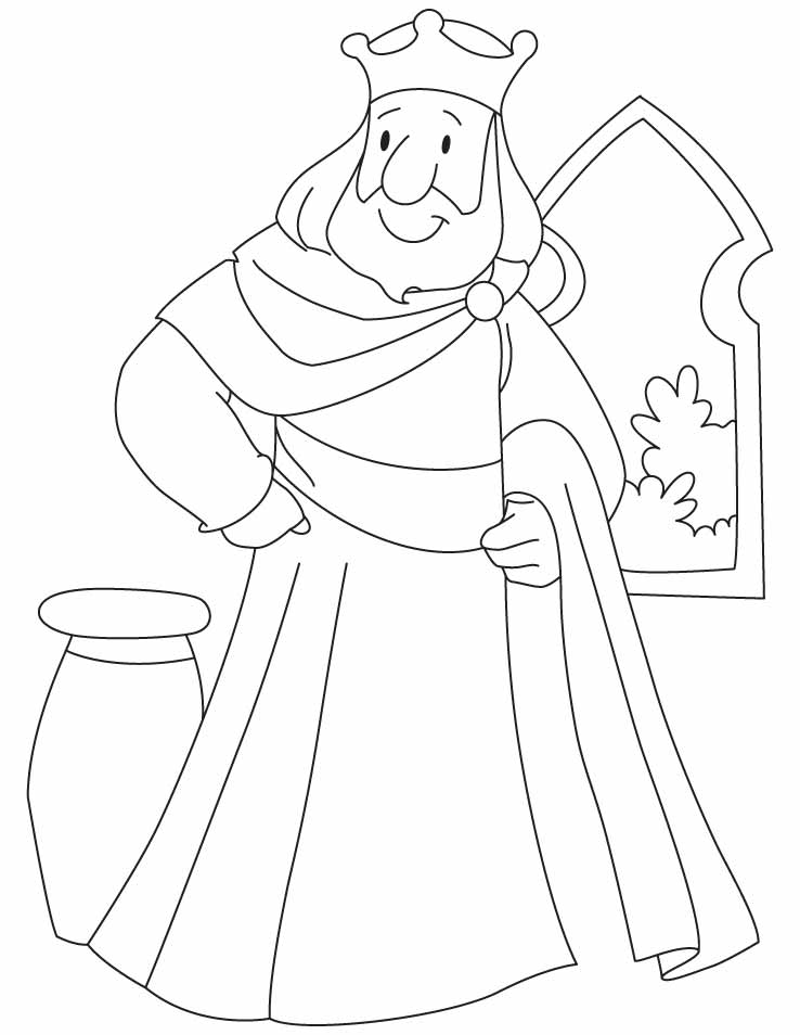Coloring page: King (Characters) #106917 - Free Printable Coloring Pages