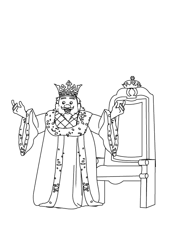 Coloring page: King (Characters) #107152 - Printable coloring pages