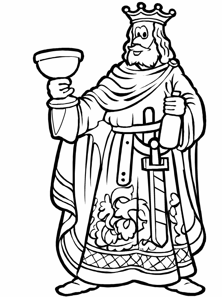 Coloring page: King (Characters) #107259 - Free Printable Coloring Pages