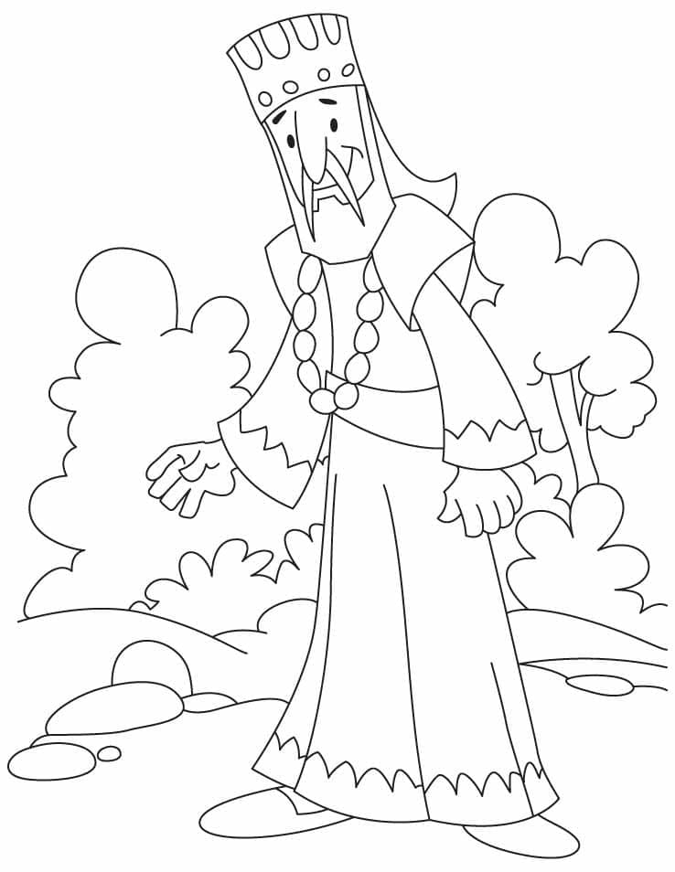 Free printable King coloring page #186258 from Characters collection