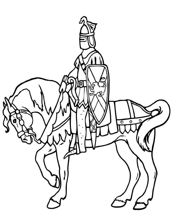 Free printable Knight coloring page #183359 from Characters collection
