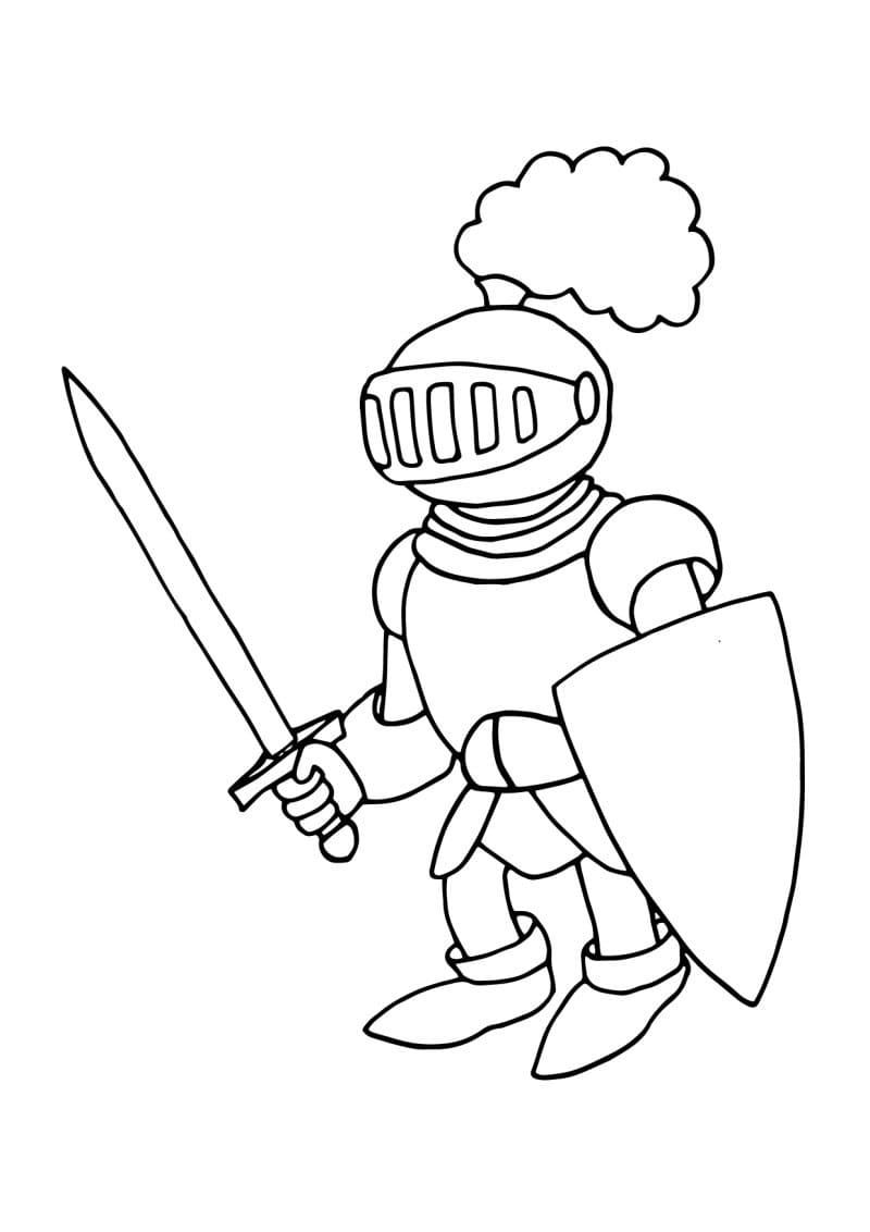 Free printable Knight coloring page #183364 from Characters collection