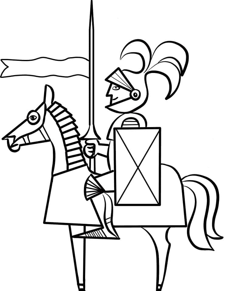 Free printable Knight coloring page #183377 from Characters collection