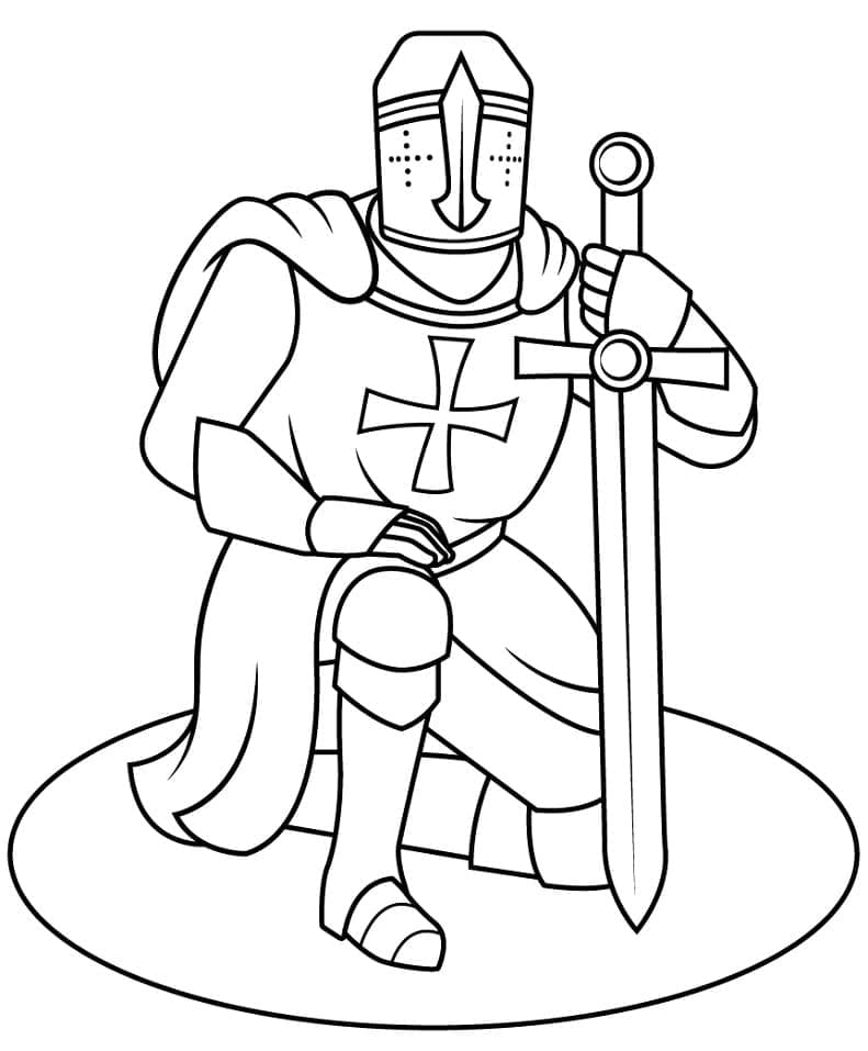 Free printable Knight coloring page #183384 from Characters collection