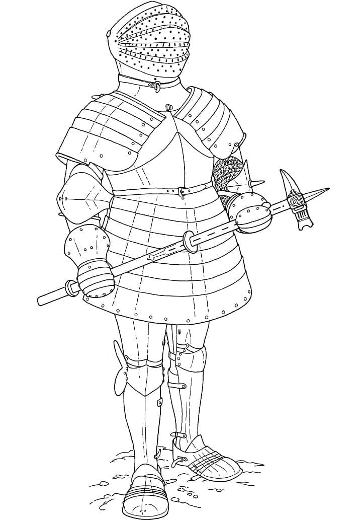 Free printable Knight coloring page #183388 from Characters collection Free printable Knight coloring page #183388 from Characters collection