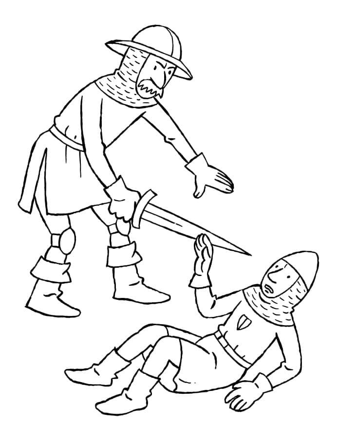 Free printable Knight coloring page #183396 from Characters collection