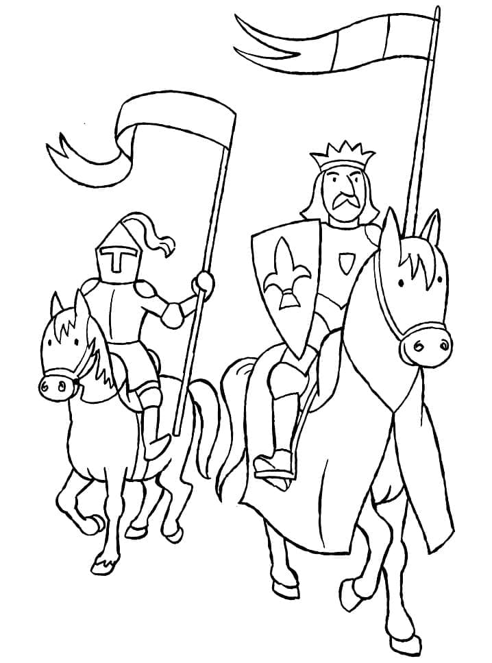 Free printable Knight coloring page #183397 from Characters collection