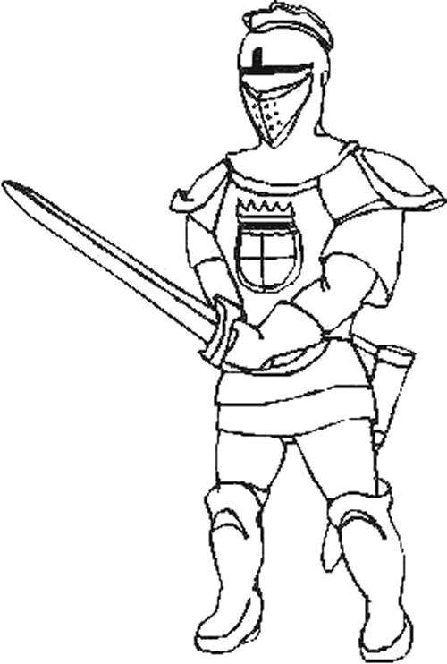 Coloring page: Knight (Characters) #86906 - Free Printable Coloring Pages