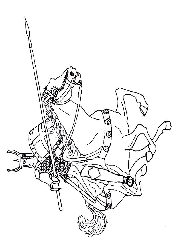 Coloring page: Knight (Characters) #86908 - Free Printable Coloring Pages