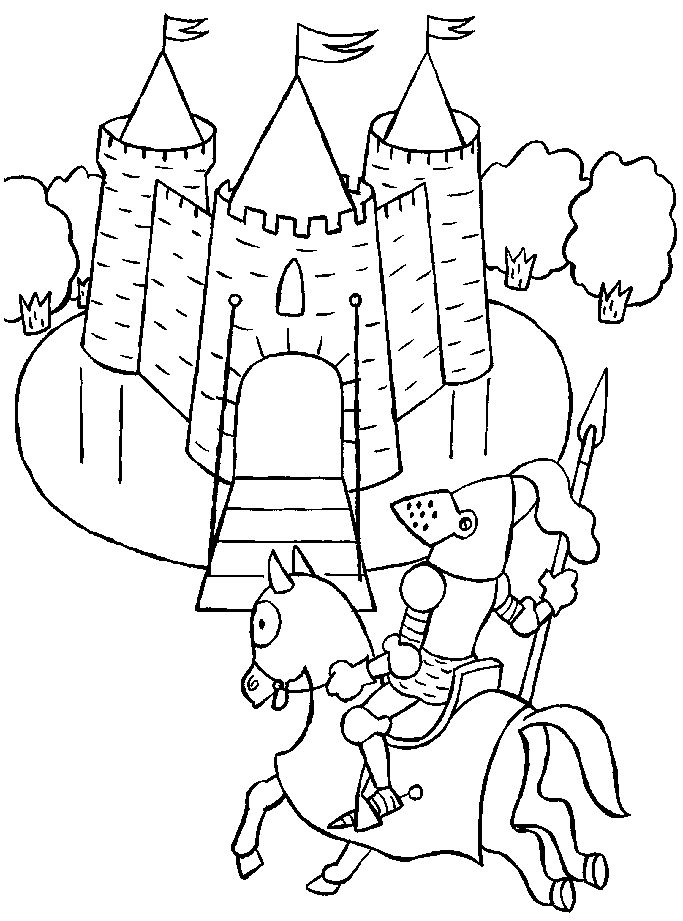 Coloring page: Knight (Characters) #86913 - Free Printable Coloring Pages