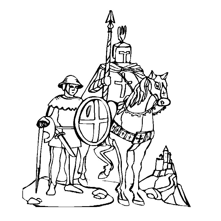 Coloring page: Knight (Characters) #86920 - Free Printable Coloring Pages