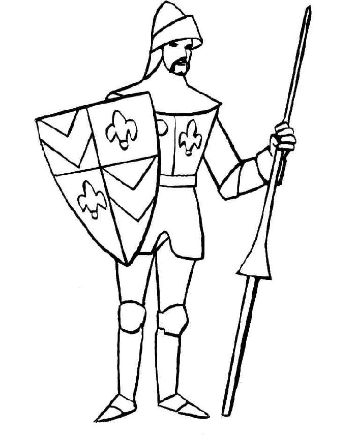 Coloring page: Knight (Characters) #86922 - Free Printable Coloring Pages