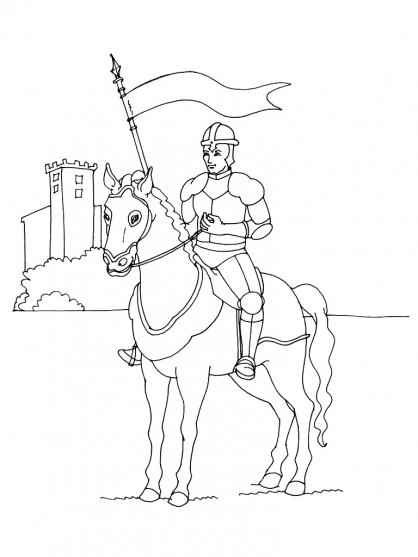 Coloring page: Knight (Characters) #86925 - Free Printable Coloring Pages