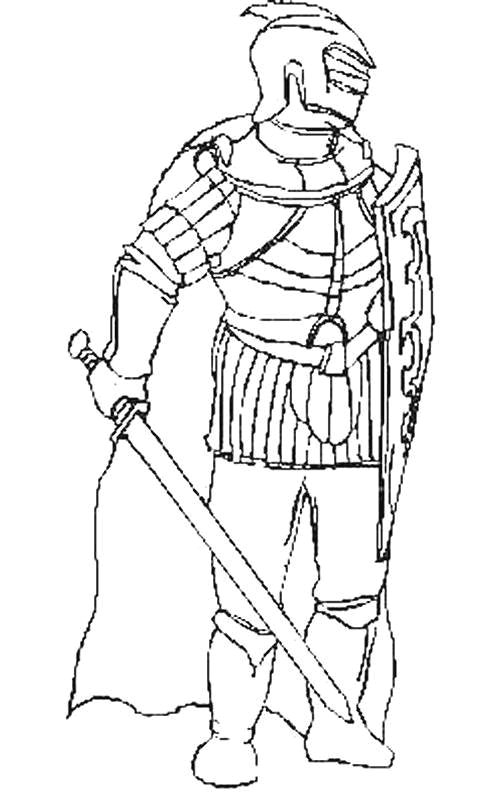 Coloring page: Knight (Characters) #86927 - Free Printable Coloring Pages